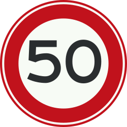 Bord A1: Maximumsnelheid