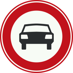 Bord C6: Gesloten voor motorvoertuigen