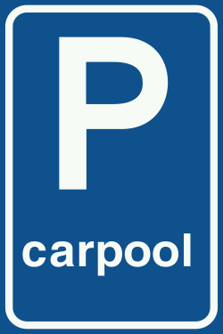 Bord E13: Carpoolplaats