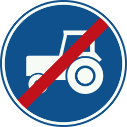 Bord F12: Einde verplicht gebruik passeerstrook