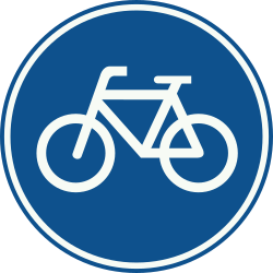 Bord G11: Verplicht fietspad