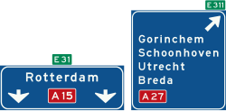 Bord K4: Hoge beslissingswegwijzer