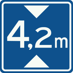 Bord L1: Hoogte onderdoorgang