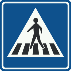 Bord L2: Voetgangersoversteekplaats